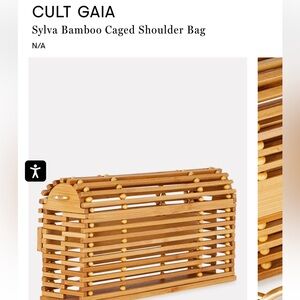 Cult Gaia Sylvia bamboo cage bag